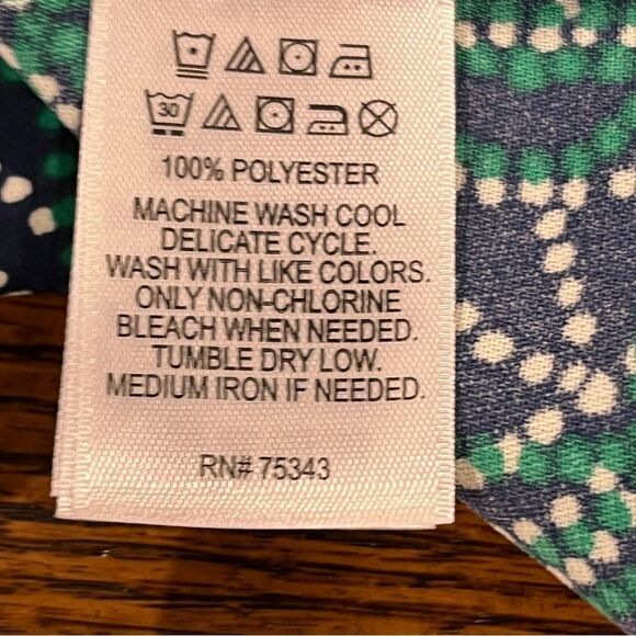 Adrienne Vittadini Geometric Patterned short sleeve Dress - size 8 - Picture 10 of 12